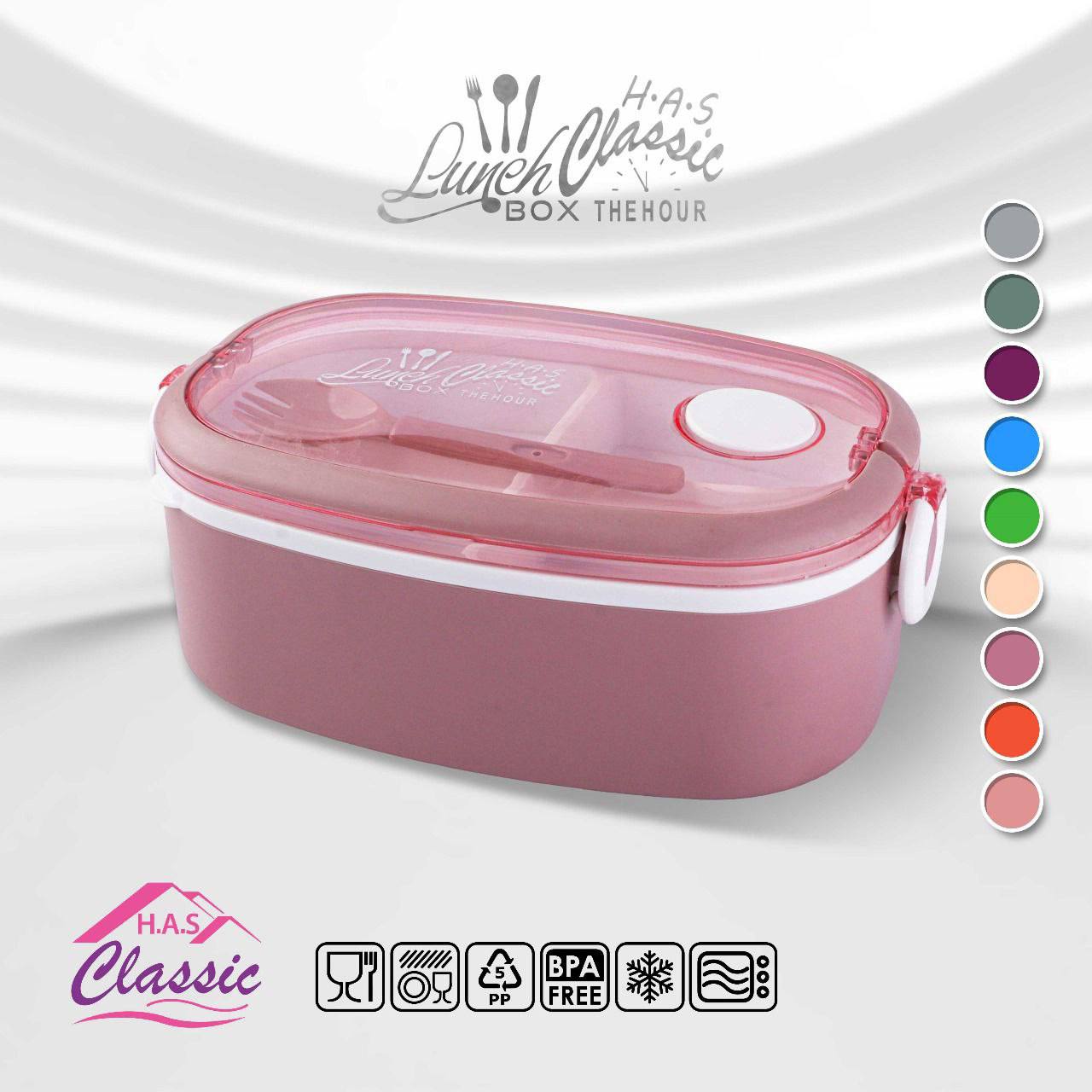 Classic "Clock" Lunch Box - Practical, safe, and airtight!