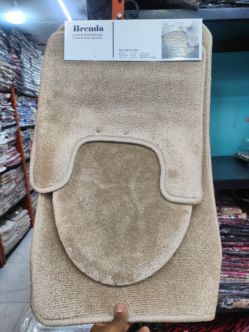 Imported 3-piece bathroom set - soft, non-slip shag | Luxury and comfort in every detail!