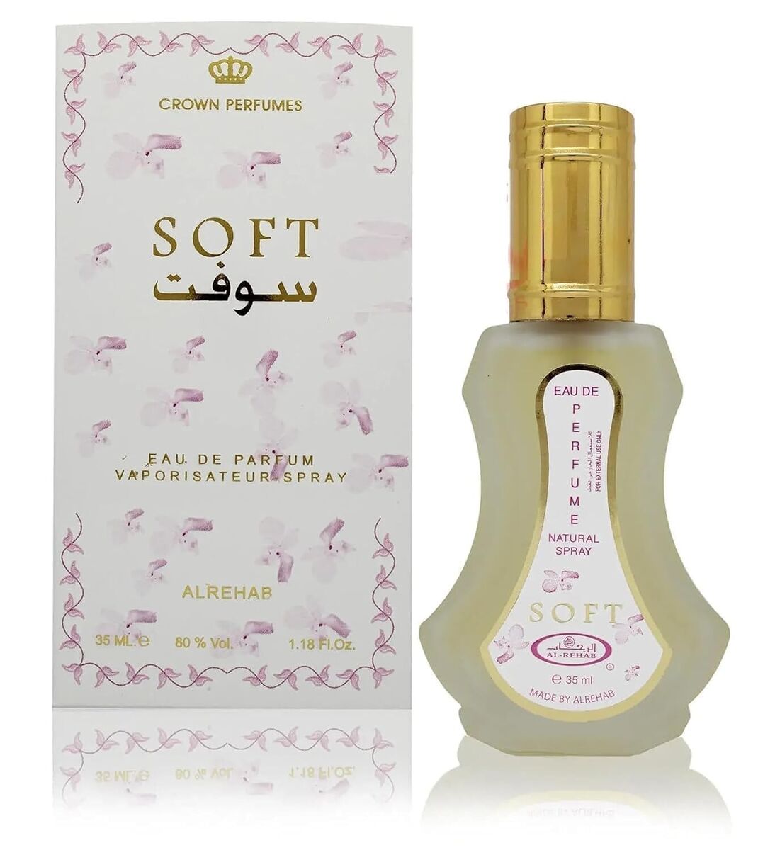 عطر سوفت -من شركه الرحاب-  أو دي بارفان سبراي - للجنسين - 35 مل