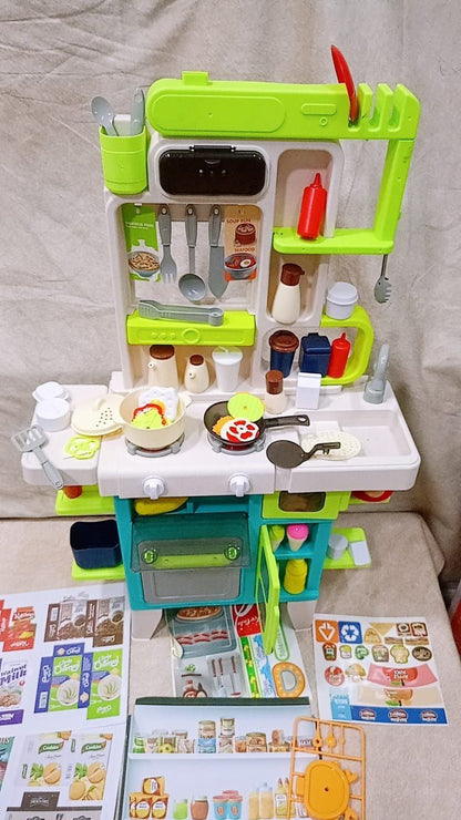 Giant Kids Kitchen - Height 101 cm - Pink and Green 