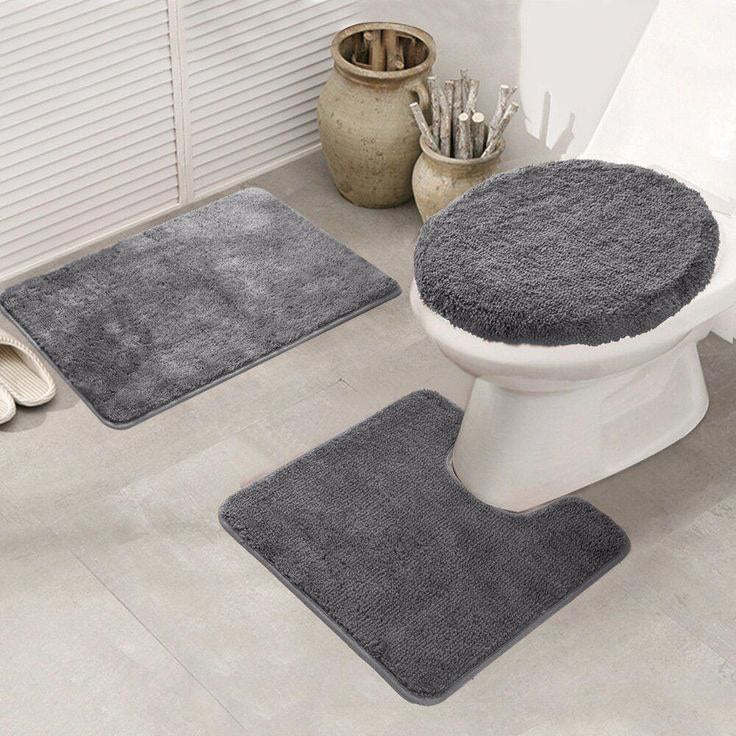 Imported 3-piece bathroom set - soft, non-slip shag | Luxury and comfort in every detail!