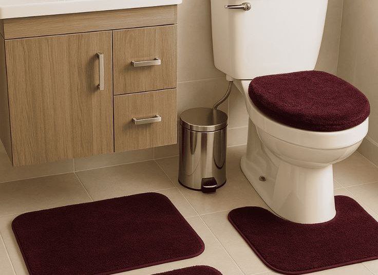 Imported 3-piece bathroom set - soft, non-slip shag | Luxury and comfort in every detail!