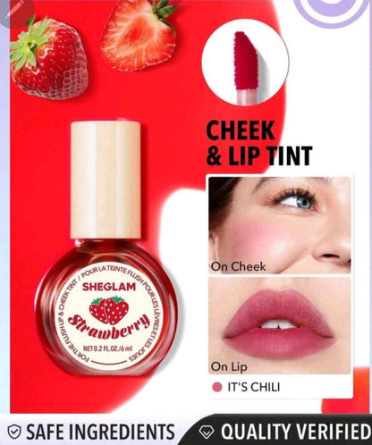 3 pieces of Shiglam Tint for Cheeks and Lips - 12-Hour Long-Lasting - Waterproof 