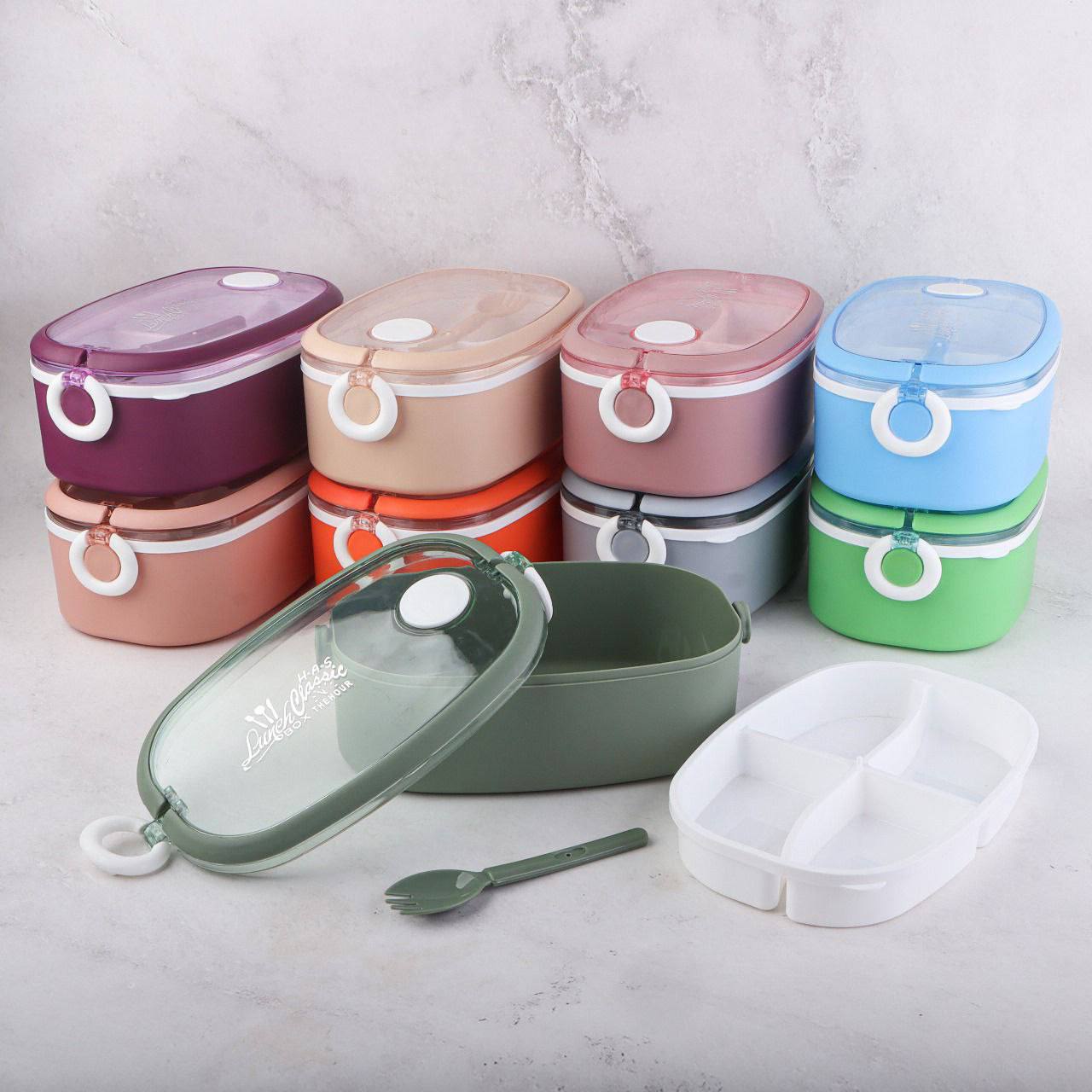 Classic "Clock" Lunch Box - Practical, safe, and airtight!