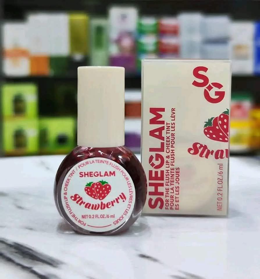3 pieces of Shiglam Tint for Cheeks and Lips - 12-Hour Long-Lasting - Waterproof 