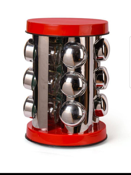 Revolving Spice Set - Glass x Stainless Steel in Different Colors | Practical Chic in Your Kitchen!
