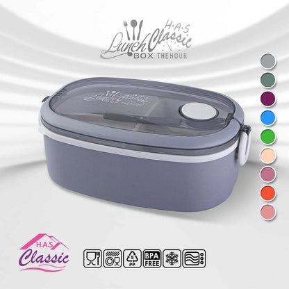 Classic "Clock" Lunch Box - Practical, safe, and airtight!