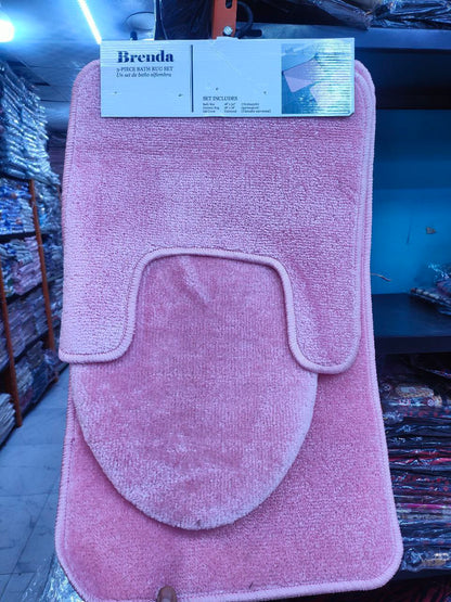 Imported 3-piece bathroom set - soft, non-slip shag | Luxury and comfort in every detail!