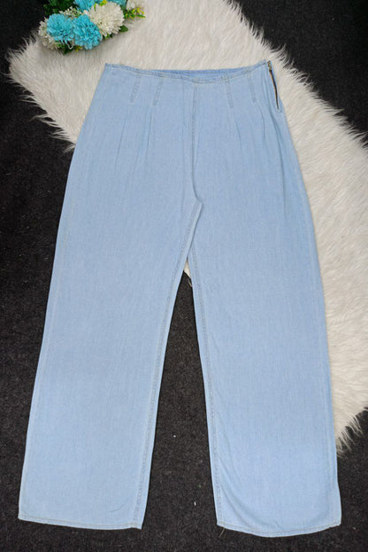 Light Wide Leg Jeans - Fits from 50 to 80 kg in different colors, Turkish style and effortless elegance!