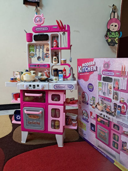 Giant Kids Kitchen - Height 101 cm - Pink and Green 