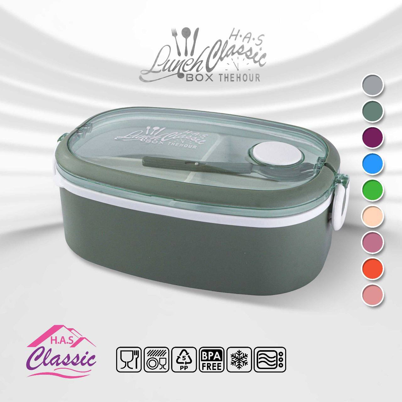 Classic "Clock" Lunch Box - Practical, safe, and airtight!