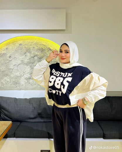 Adidas Chest Print Sweatshirt - One Size from 65 to 85 kg