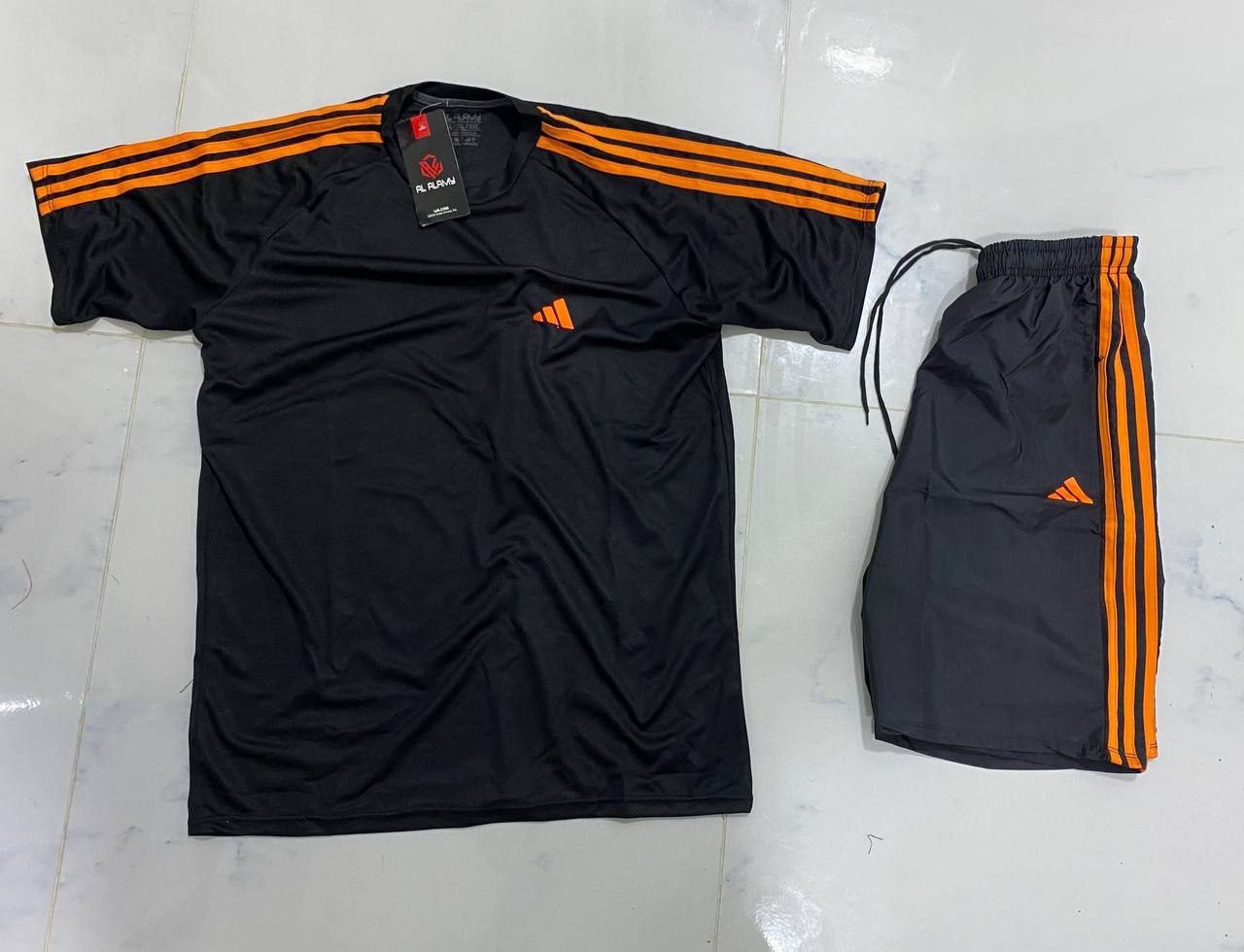 Adidas tracksuit with Rosetta T-shirt and soft shorts - excellent quality - sizes L - 3XL