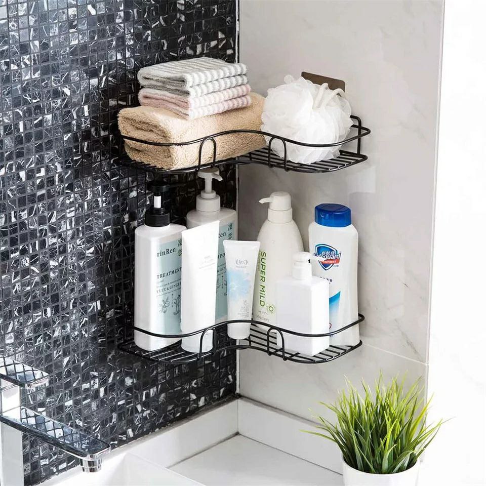 Imported Metal Corner Shelf - Smart Organization for Kitchen and Bathroom 