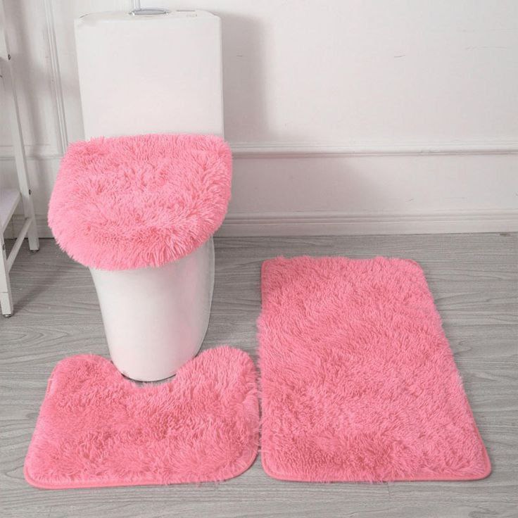 Imported 3-piece bathroom set - soft, non-slip shag | Luxury and comfort in every detail!