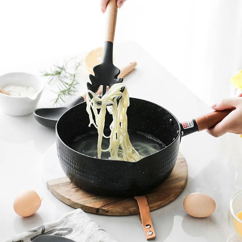 12 Piece Silicone Kitchen Utensil Set, Kitchen Utensil Set with Wooden Handles for Non-Stick Cookware Set, Great Kitchen Tools